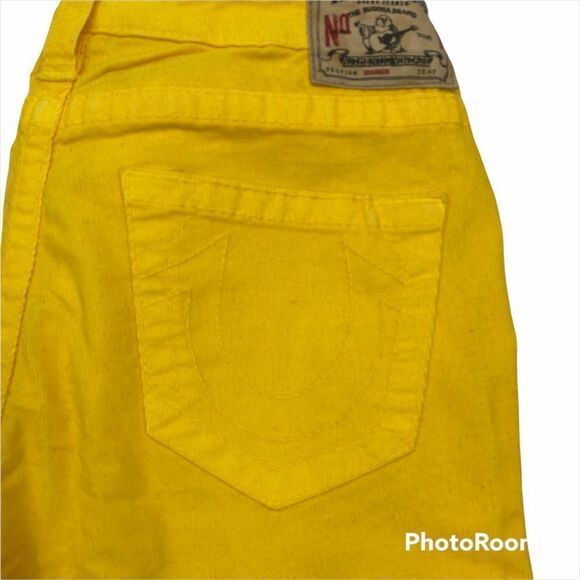 True Religion Shannon Yellow Corduroy Pants 27 - Picture 8 of 14